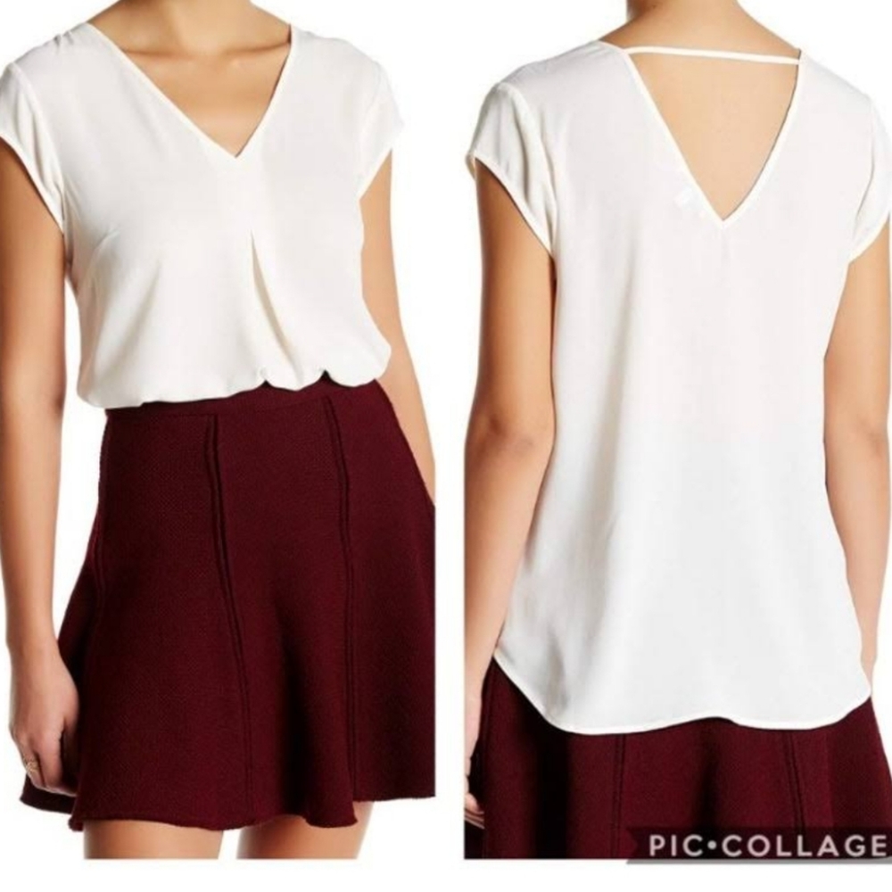 DR2 white blouse Nwt S